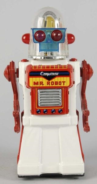 TIN LITHO MR. ROBOT BATTERY-OPERATED TOY.         
