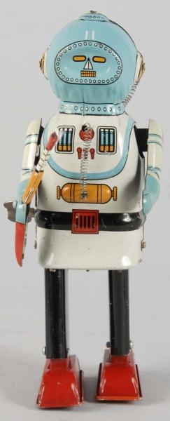 TIN INTER PLANET SPACE CAPTAIN WIND-UP TOY.       