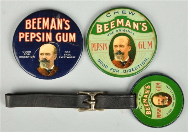 LOT OF 3: BEEMANS GUM ITEMS.                     