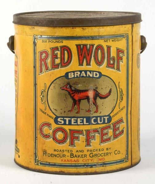 RED WOLF 6-LB. COFFEE CAN.                        