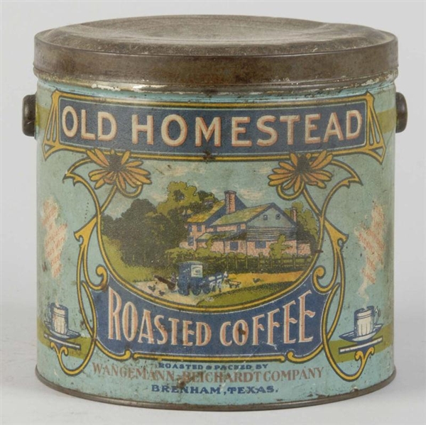 OLD HOMESTEAD COFFEE PAIL.                        