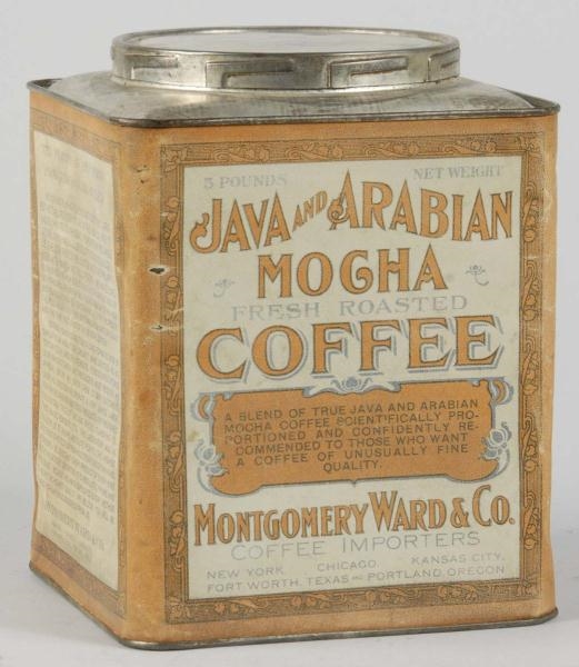 MONTGOMERY WARD COFFEE CAN.                       