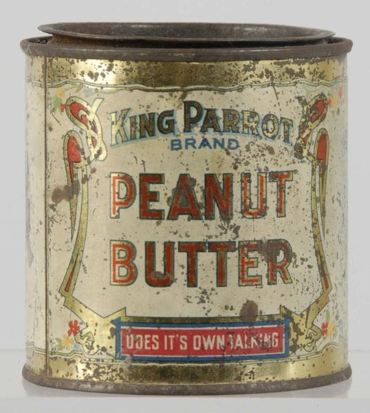 KING PARROT PEANUT BUTTER CAN.                    