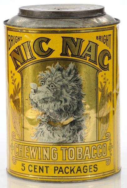 NIC NAC TOBACCO STORE CANISTER.                   