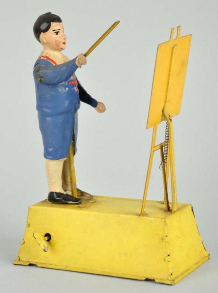 TIN LITHO LITTLE CALCULATOR WIND-UP TOY.          