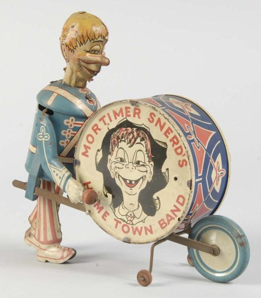 TIN LITHO MARX MORTIMER SNERD HOME TOWN BAND TOY. 