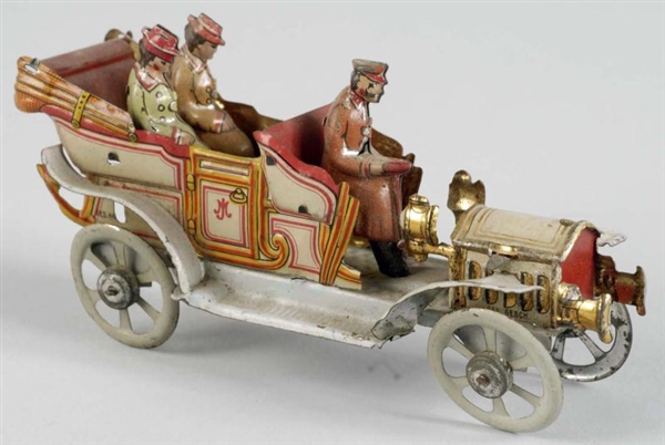 TIN LITHO DELUXE AUTOMOBILE PENNY TOY.            
