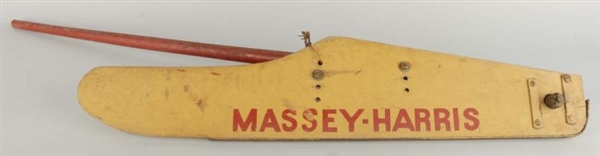 WOODEN MASSEY-HARRIS TRADE SIGN.                  