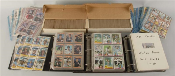 LOT OF 1980S & 1990S BASEBALL CARD SETS.          