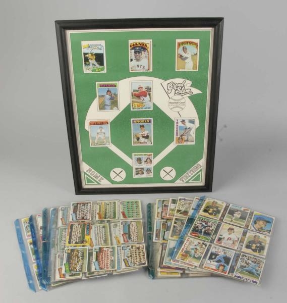 LARGE LOT OF 1950S - 1980S BASEBALL CARDS.        