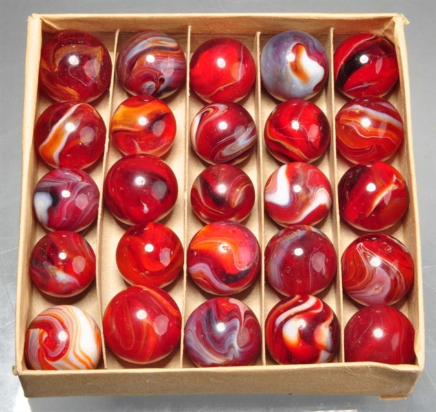 NATIONAL ONYX TOY BOX SET OF MARBLES.             