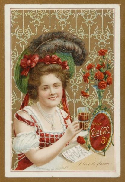 1902 COCA-COLA MENU CARD.                         