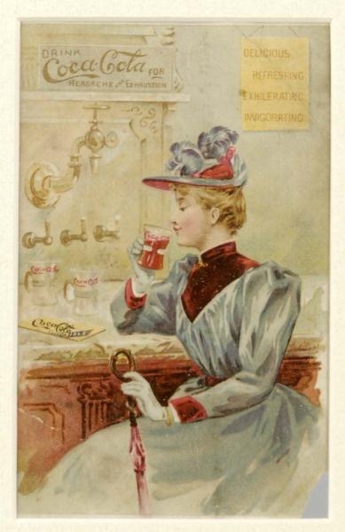 1892 COCA-COLA TRADE CARD.                        