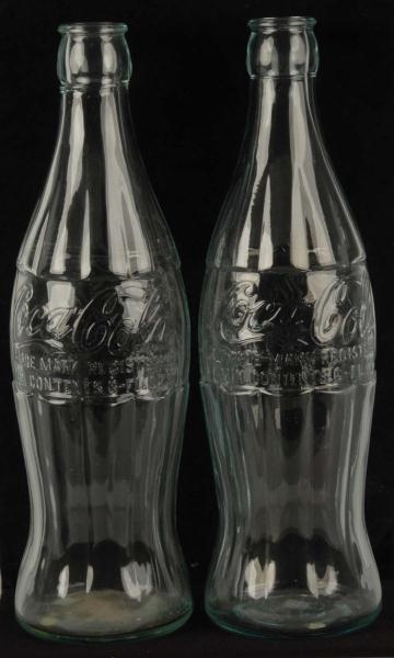 LOT OF 2: TALL COCA-COLA DISPLAY BOTTLES.         