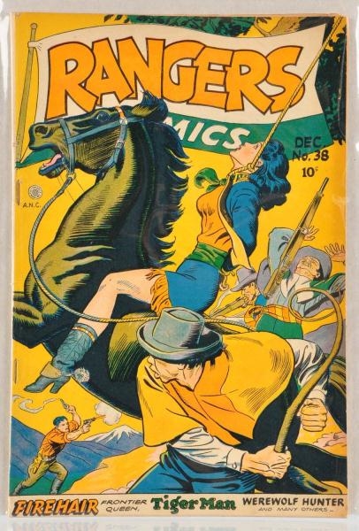1947 RANGERS COMICS NO. 38.                       
