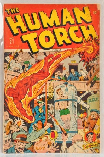 1945 THE HUMAN TORCH COMIC NO. 21.                