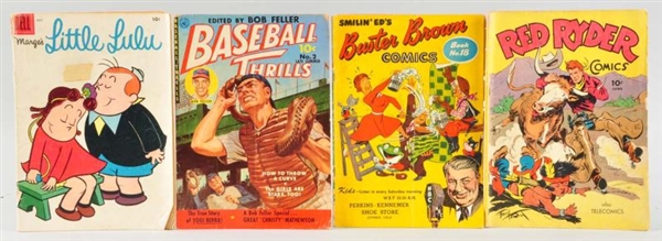 LOT OF 4: 1940S-50S COMIC BOOKS.                  