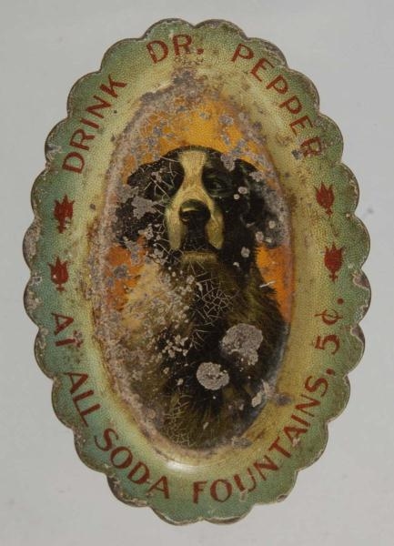 DR. PEPPER PIN TRAY FEATURING DOG.                