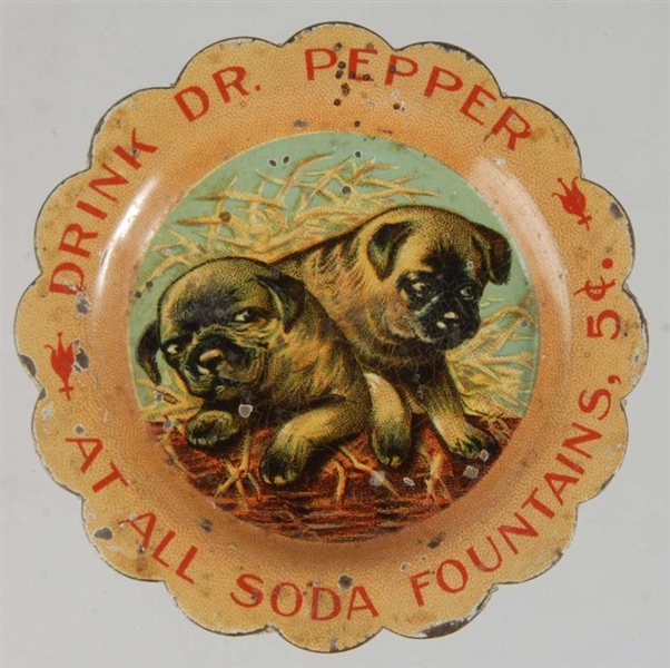 DR. PEPPER PIN TRAY WITH PUPPIES.                 