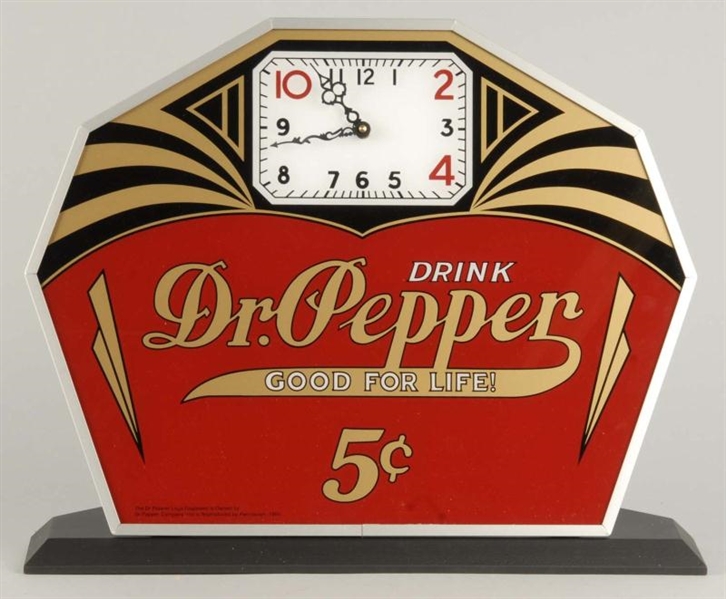 DR. PEPPER REPLICA CLOCK.                         