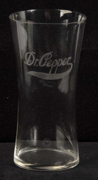DR. PEPPER SLENDER FLARE GLASS.                   