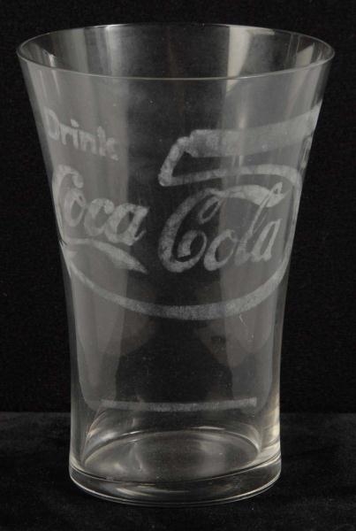 1913 LARGE COCA-COLA 5-CENT FLARE GLASS.          