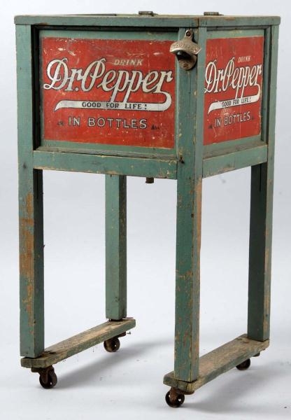 SMALL DR. PEPPER SINGLE CASE COOLER.              