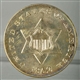 1852 3-CENT SILVER COIN BU.                       