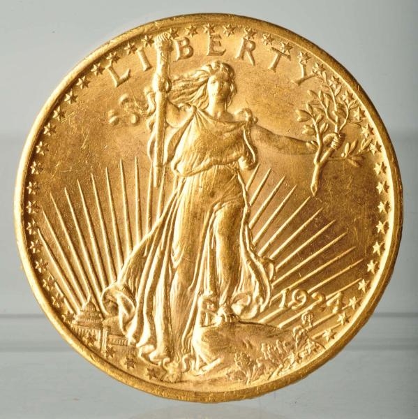1924 ST. GAUDENS DOUBLE EAGLE GOLD $20 GEM BU.    