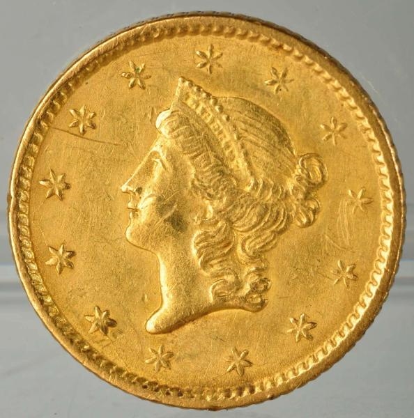 1851 $1 GOLD PIECE AU.                            