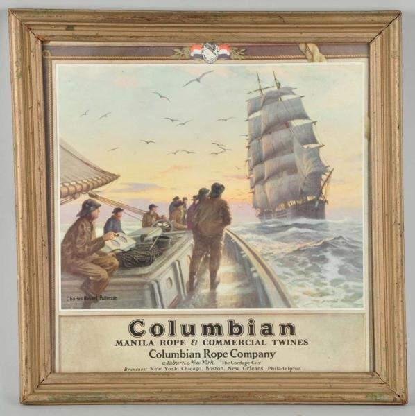 COLUMBIAN ROPE CO. SHIP SIGN.                     