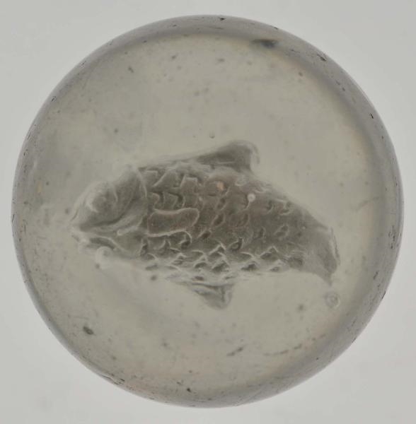 SWIMMING FISH SULPHIDE MARBLE.                    