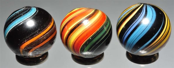LOT OF 3: INDIAN MARBLES.                         