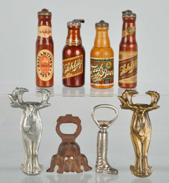 8 ASSORTED BOTTLE OPENERS.                        