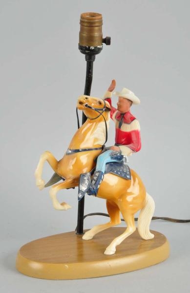 VINTAGE HARTLAND ROY ROGERS & TRIGGER LAMP.       