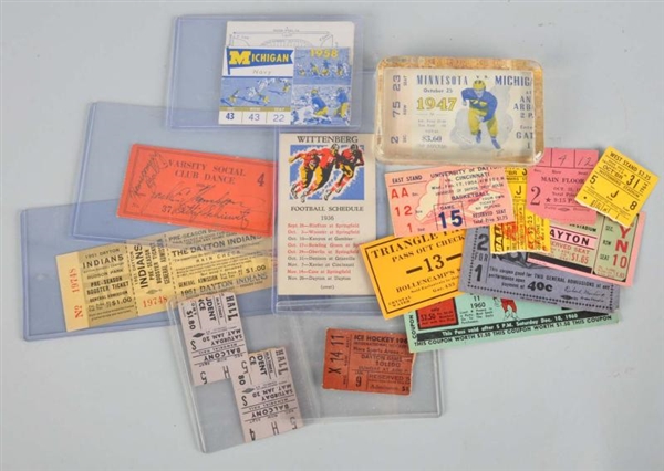 LOT OF 18: SPORTS & OTHER TICKET STUBS.           