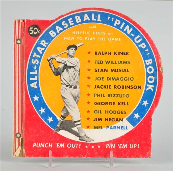 ALL STAR BASEBALL "PIN-UP" BOOK.                  