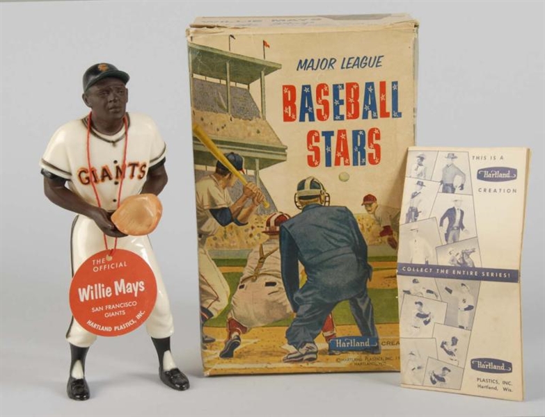 PLASTIC HARTLAND WILLIE MAYS BASEBALL FIGURE.     