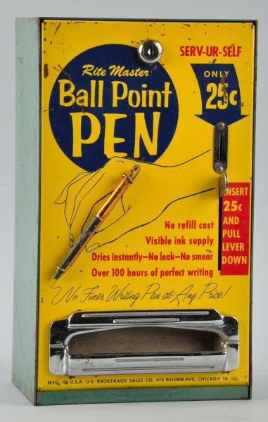 BALL POINT PEN DISPENSER.                         