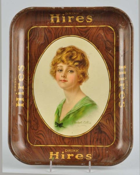 HIRES COFFIN GIRL SERVING TRAY.                   