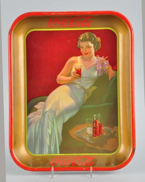 1936 COCA-COLA SERVING TRAY.                      