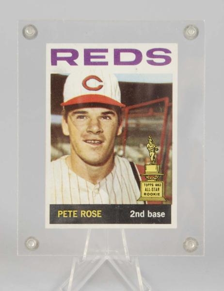 TOPPS PETE ROSE 1964 BASEBALL CARD.               