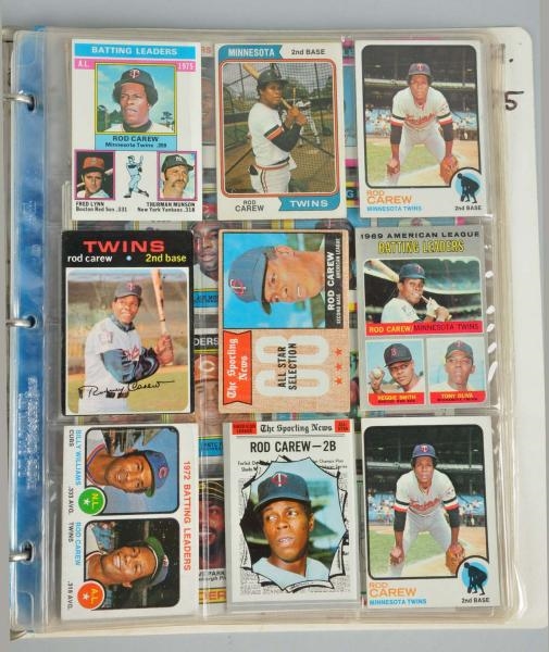 APPROXIMATELY 60 1960S-80S TOPPS BASEBALL CARDS.  