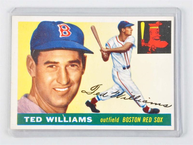 TOPPS 1955 TED WILLIAMS BASEBALL CARD.            