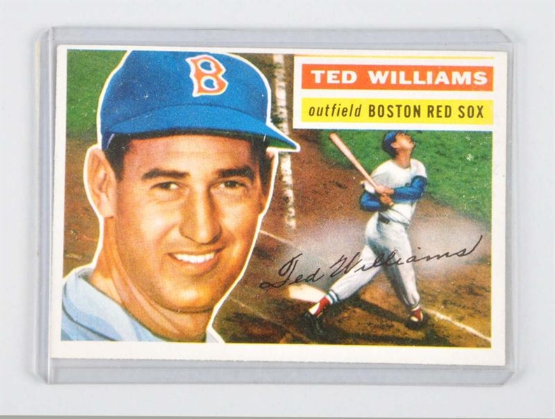 TOPPS 1956 TED WILLIAMS BASEBALL CARD.            