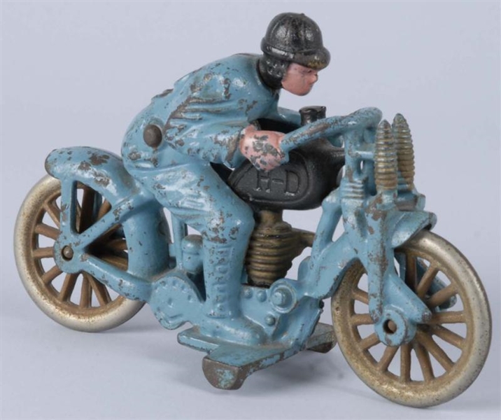 CAST IRON HUBLEY HARLEY HILL CLIMBER MOTORCYCLE.  