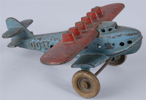 SCARCE CAST IRON HUBLEY DO-X AIRPLANE TOY.        