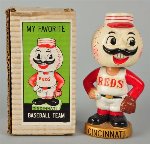 CINCINNATI REDS MASCOT BOBBING HEAD DOLL.         