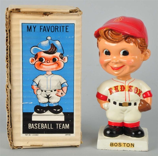 BOSTON RED SOX BASEBALL BOBBING HEAD DOLL.        