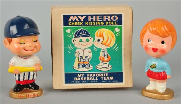 MY HERO BOBBING HEAD DOLLS SET.                   